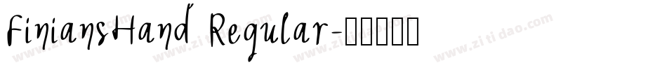 FiniansHand Regular字体转换